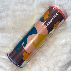 Starbucks Easter Hot Tumbler - Pink & Blue Bunny Rabbit New